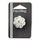 Belagio Rhinestone Shank Button, 1" Diameter, 1 Piece, Flower Design, Silver/Crystal
